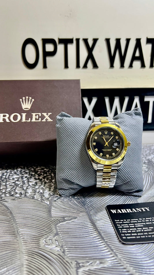 Rolex Gents Crown Lock (CR-GOLDEN-BK)