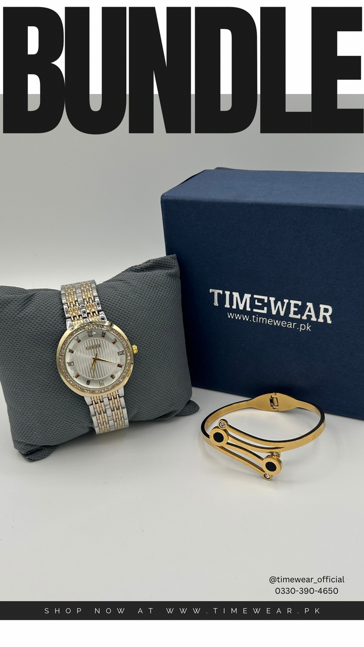 Ladies watch + Bangle