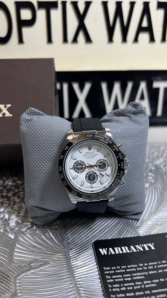 Daytona Strap (Black-Wh)