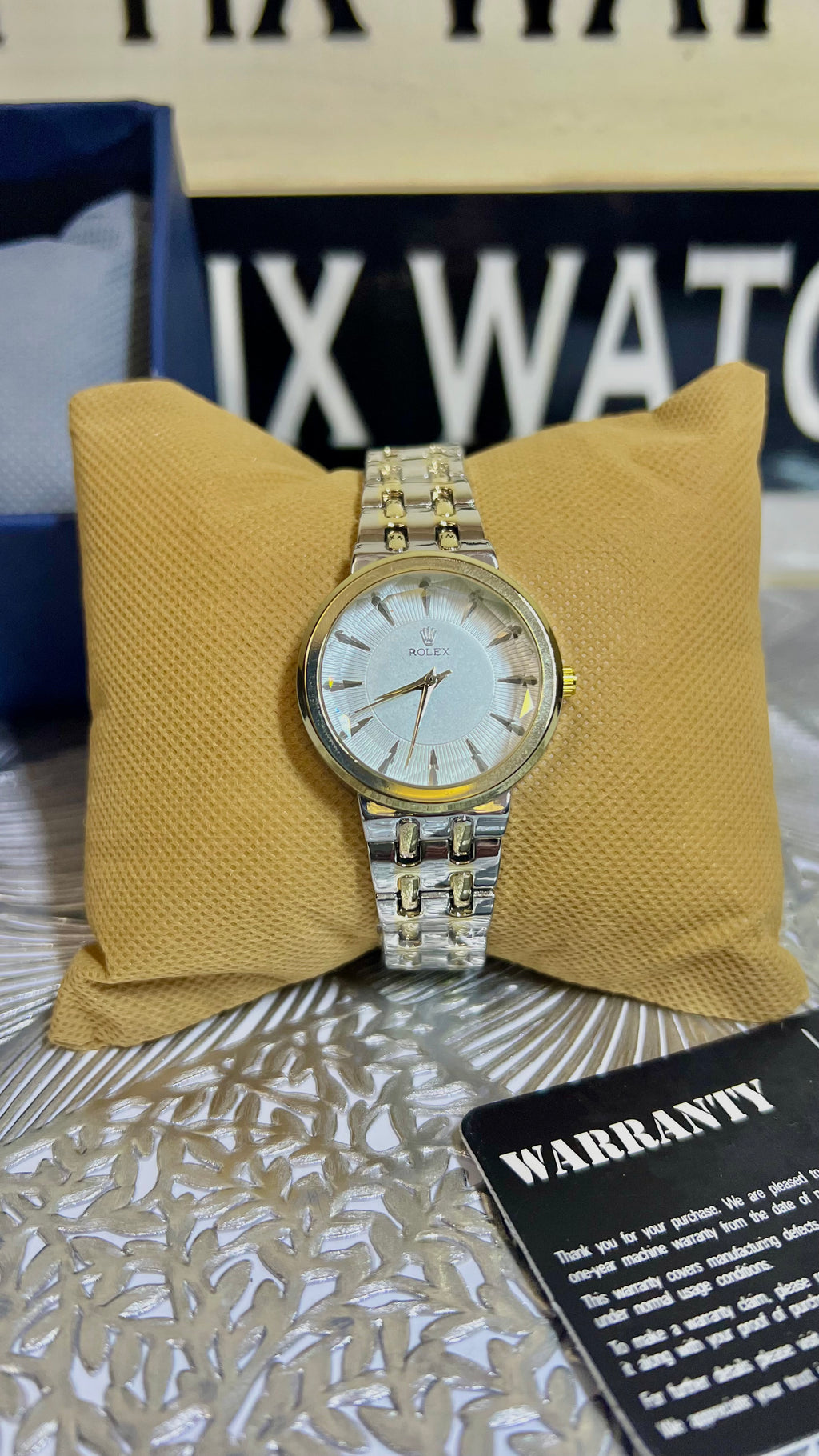 Ladies Rolex Watch (TTG - White - Standard Box)