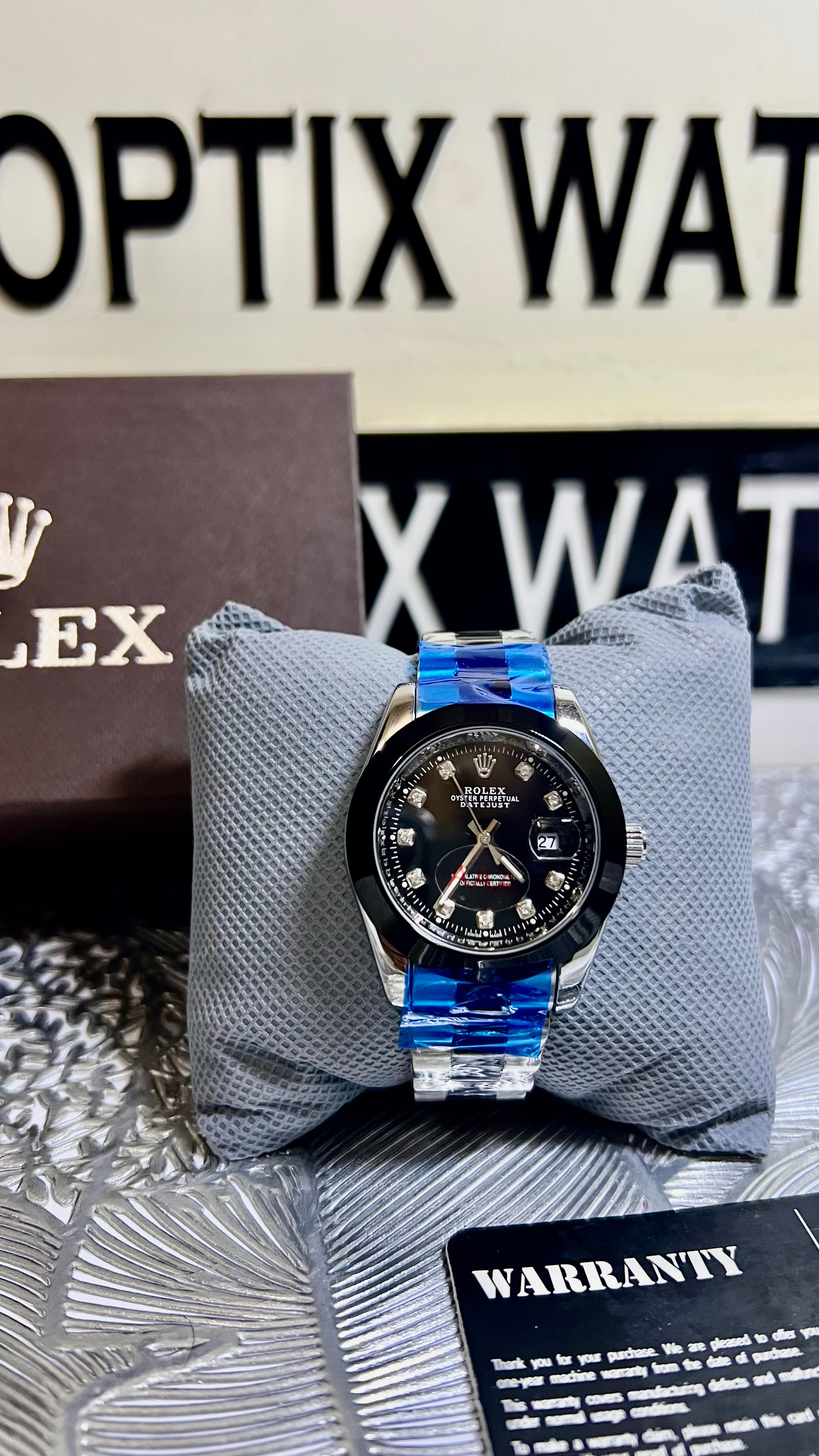 Rolex Gents Crown Lock (CR-BLACK)