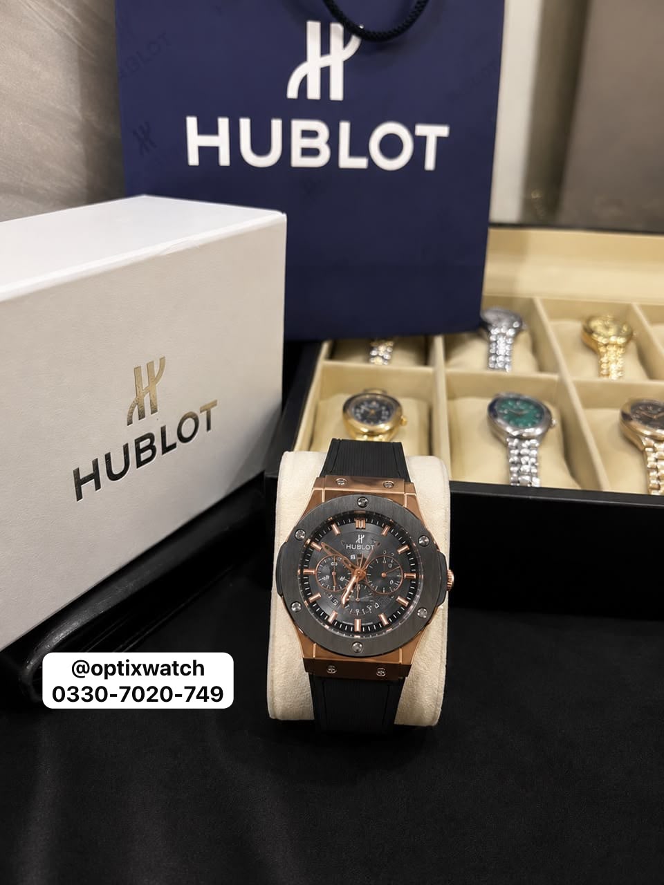 Hublot Strap C-Skeleton Adjustable Master Lock (Hublot Box & One Year Warranty Card)
