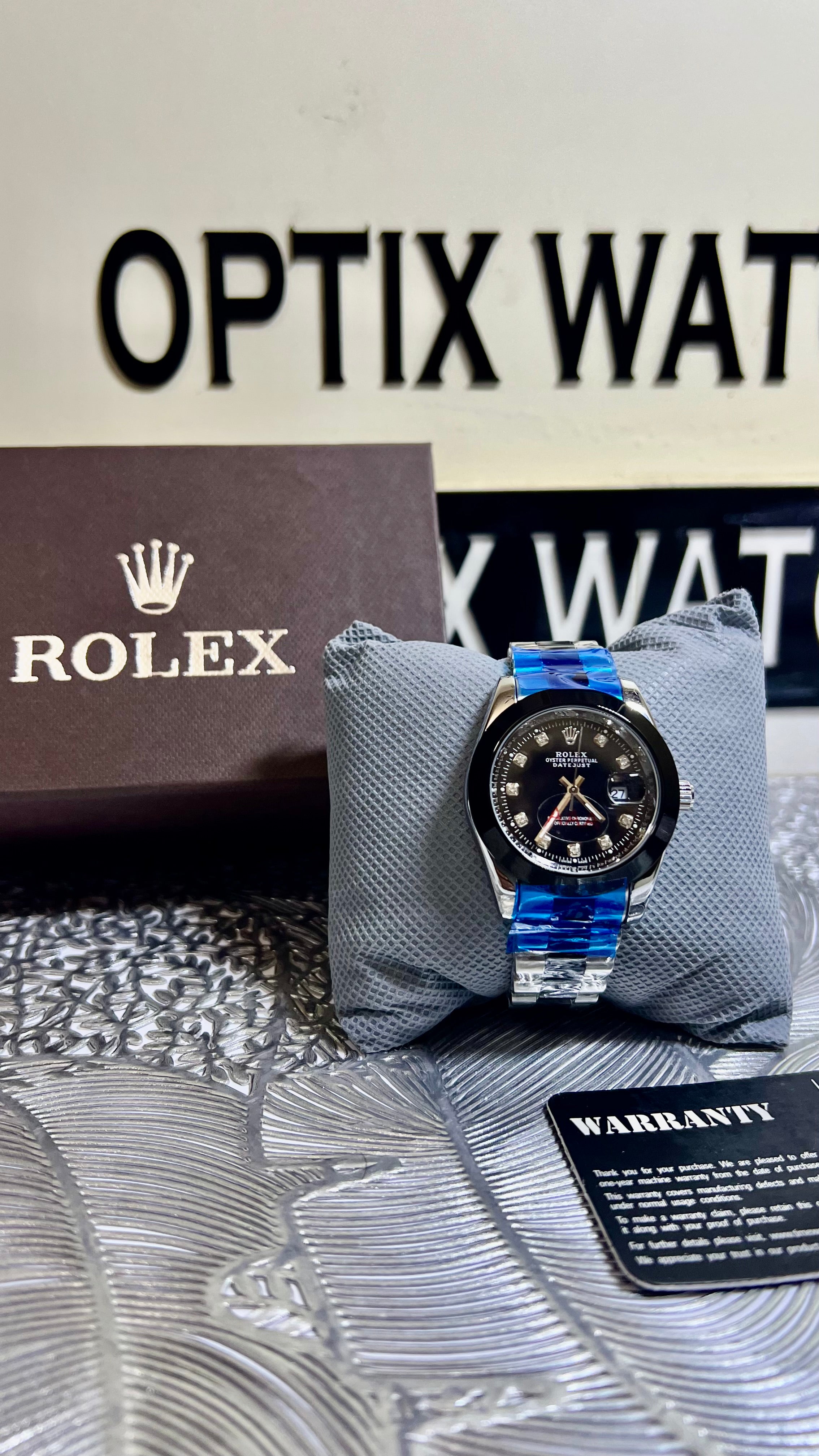 Rolex Gents Crown Lock (CR-BLACK)
