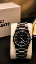 Tissot Chain PRX Black With Tissot Premium Box & One Year Warranty