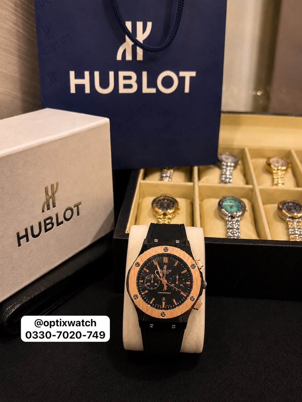 Hublot Strap C-Skeleton Adjustable Master Lock (Hublot Box & One Year Warranty Card)