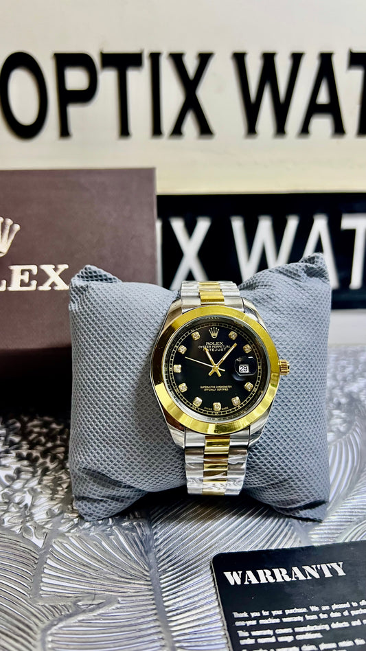 Rolex Gents Crown Lock (CR-GOLDEN-BK)