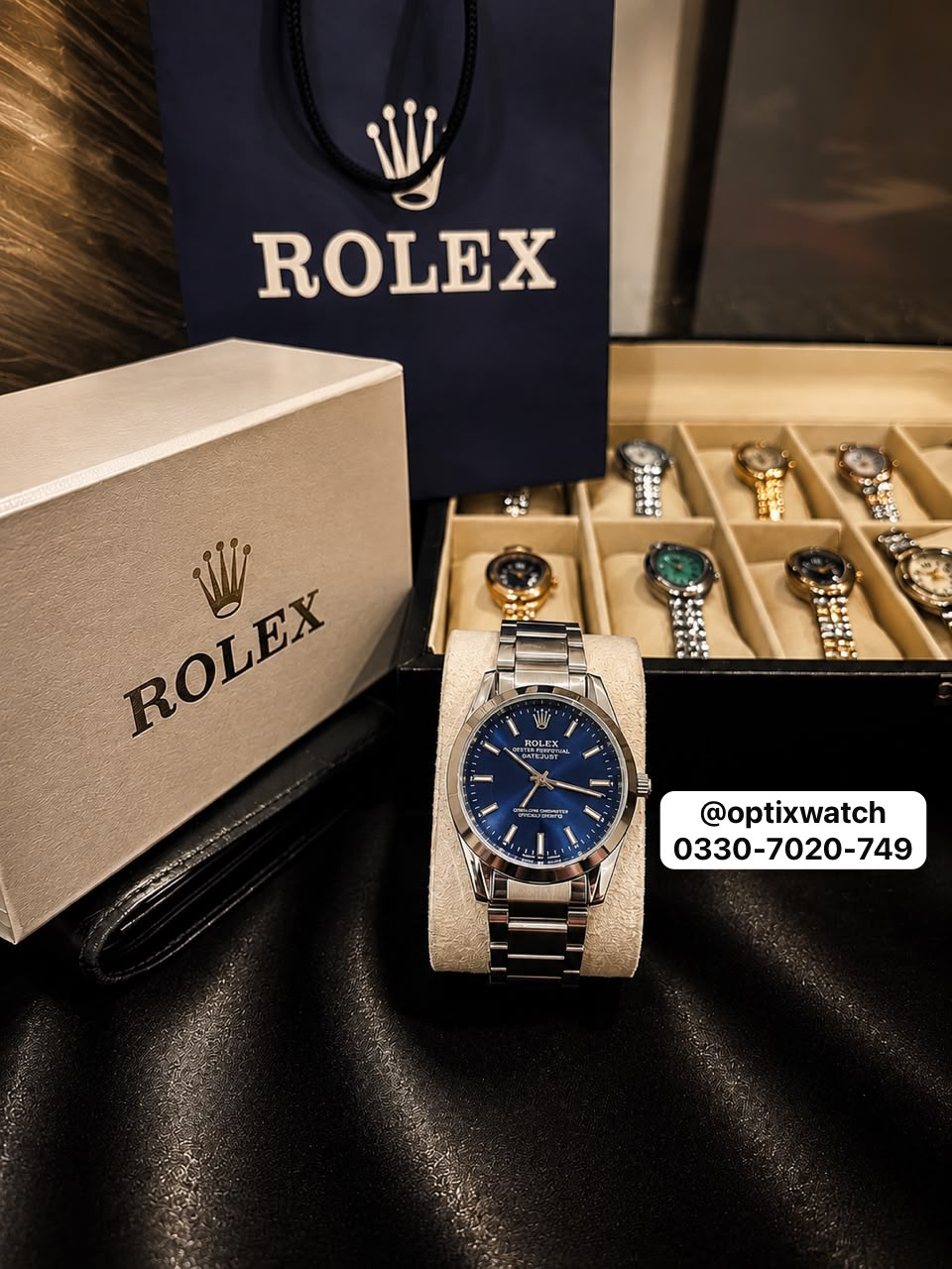 Rolex Gents (BW-02) With Rolex Box & One Year Machine Warranty