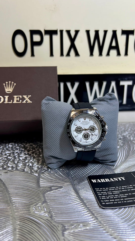Daytona Strap (Black-Wh)