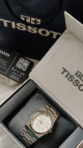 Tissot Chain PRX Silver White With Tissot Premium Box & One Year Warranty