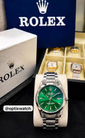 Rolex Gents (BL-Date-GR) With Rolex Box & One Year Machine Warranty