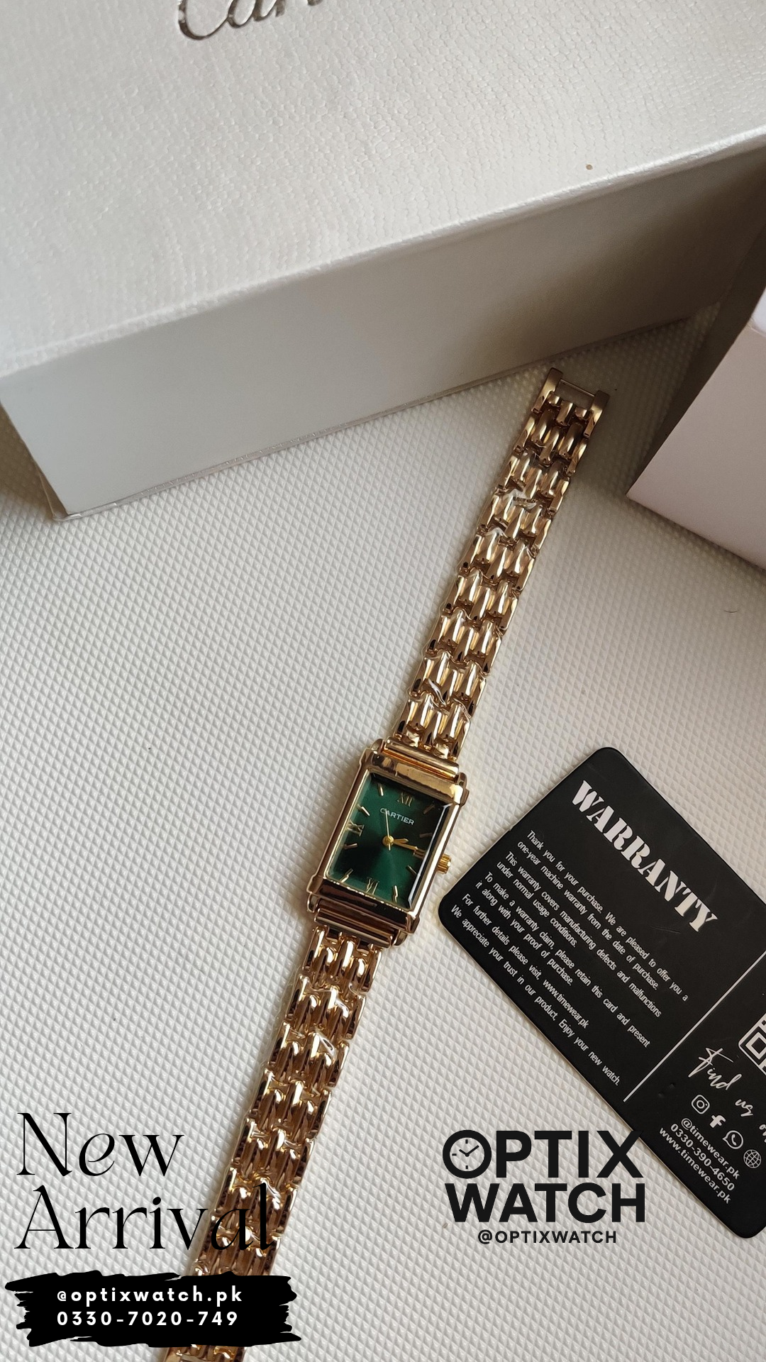 Cartier Ladies Watch Roman (G-GR) + Premium Box