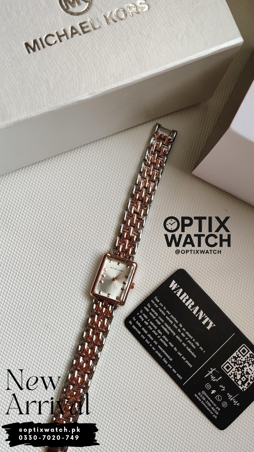 Michael Kors Ladies Watch (TT-ROSE) + Premium  Michael Kors Box