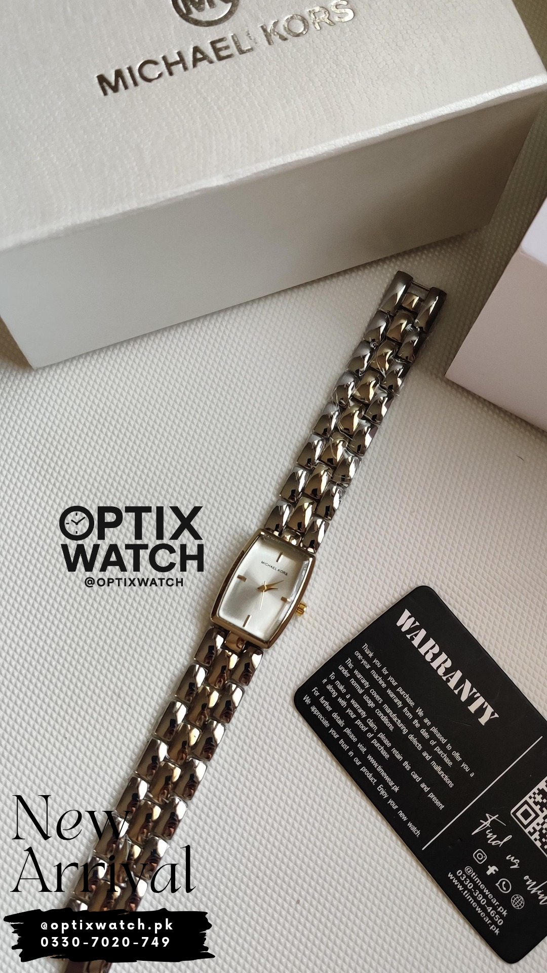 Michael Kors Ladies Watch X(TTG-WH) + Premium  Michael Kors Box