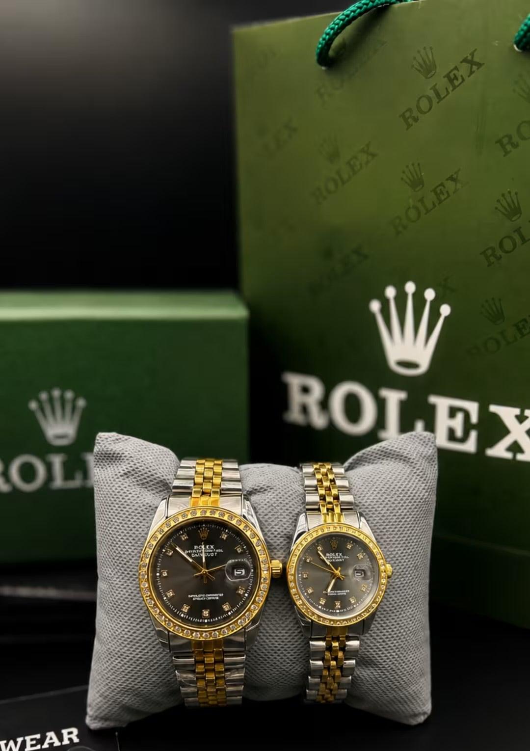 Rolex Couple Watches Stone TTB