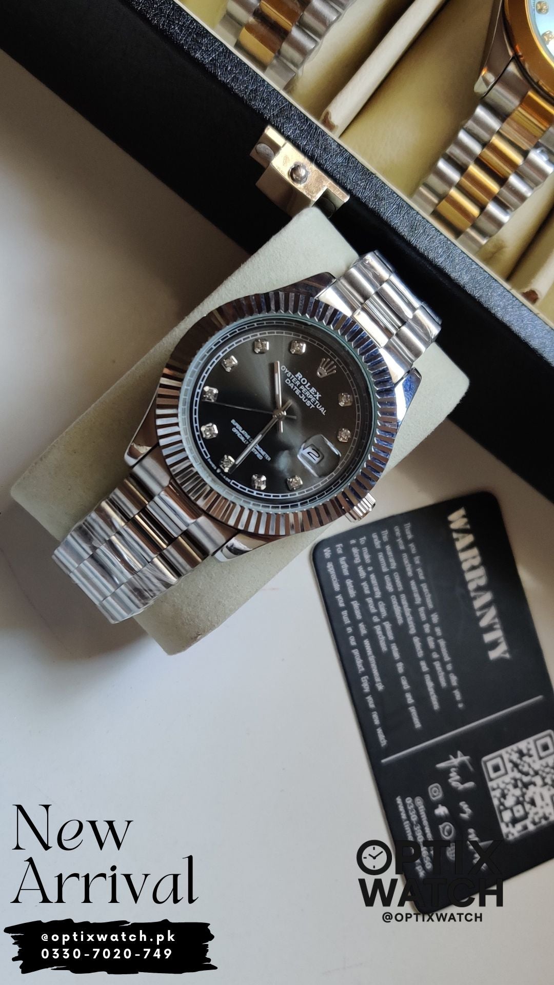 Rolex Gents Cr Kan S-BK