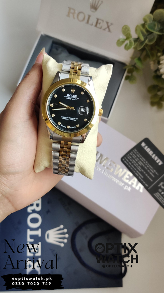Rolex Gents Date (TTG-BK)+Warranty+ Rolex box