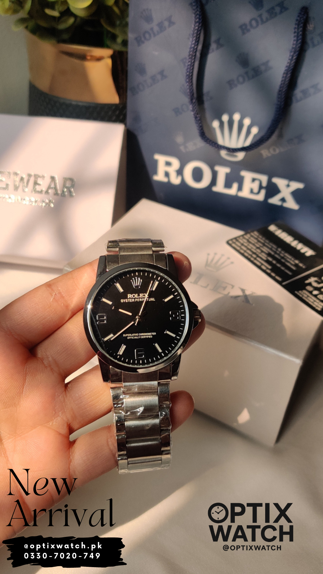 Rolex Gents Numeric BL-02+Rolex Premium Box