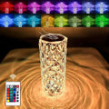 Rechargeable Rose Diamond Table Lamp with Wireless Remote PK