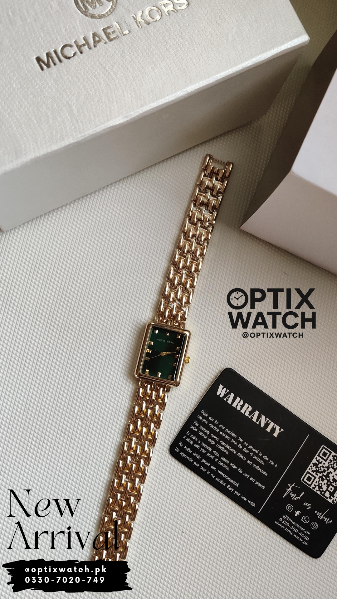 Michael Kors Ladies Watch (G-GR) + Premium  Michael Kors Box