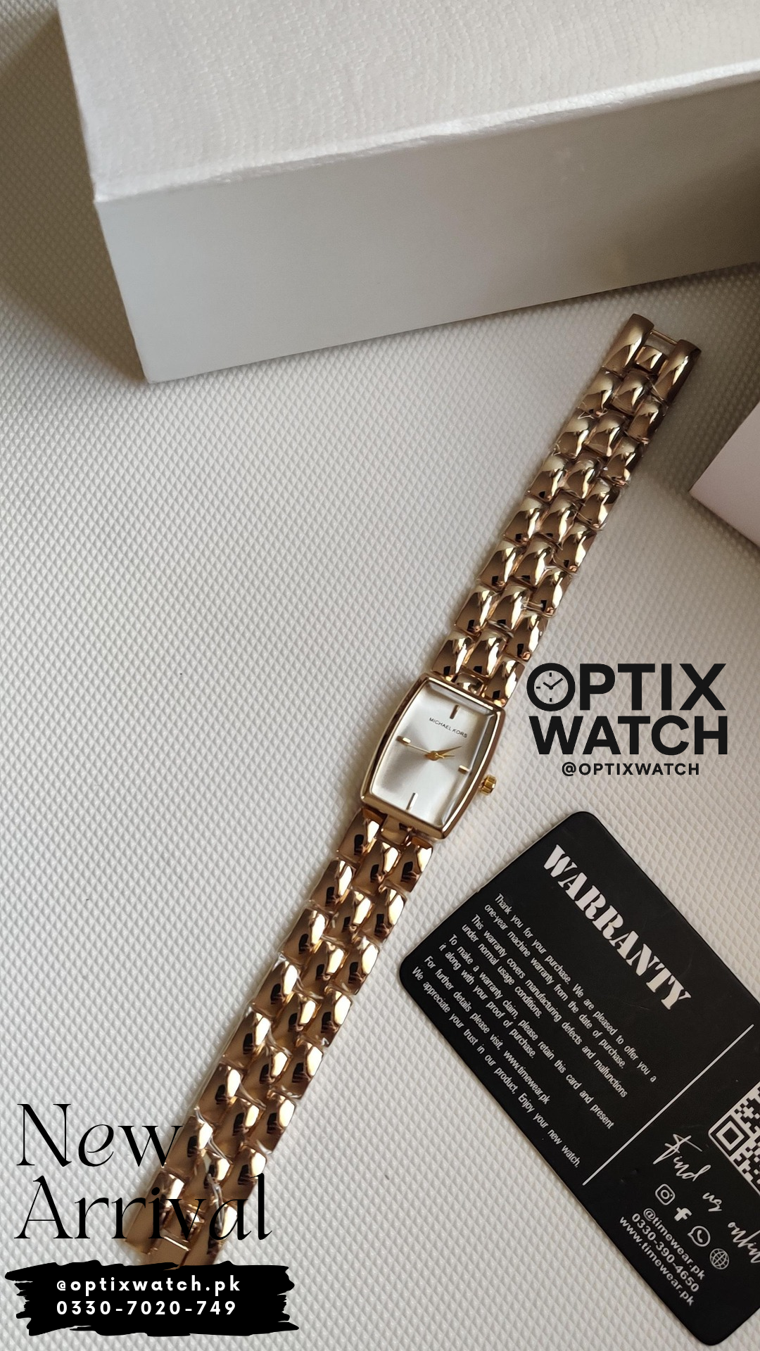 Michael Kors Ladies Watch X(G-WH) + Premium  Michael Kors Box