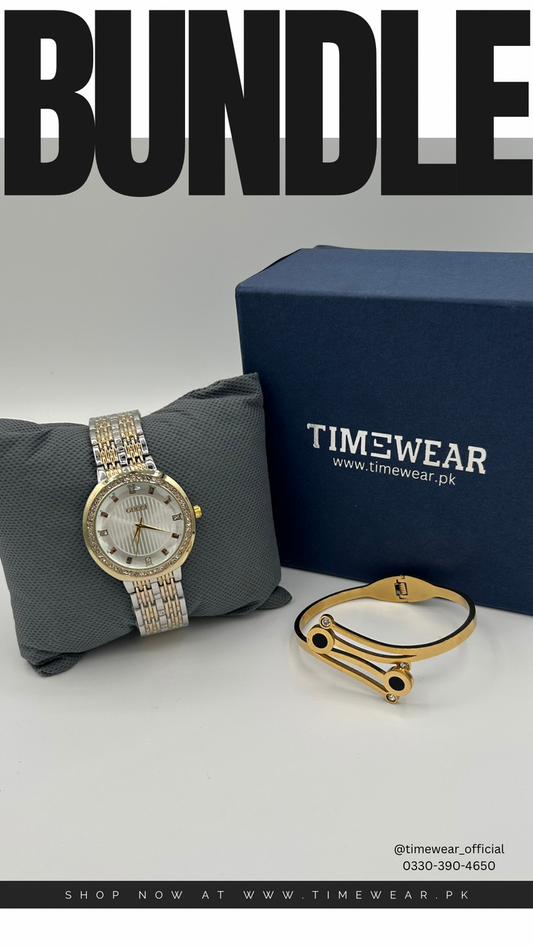 Ladies watch + Bangle