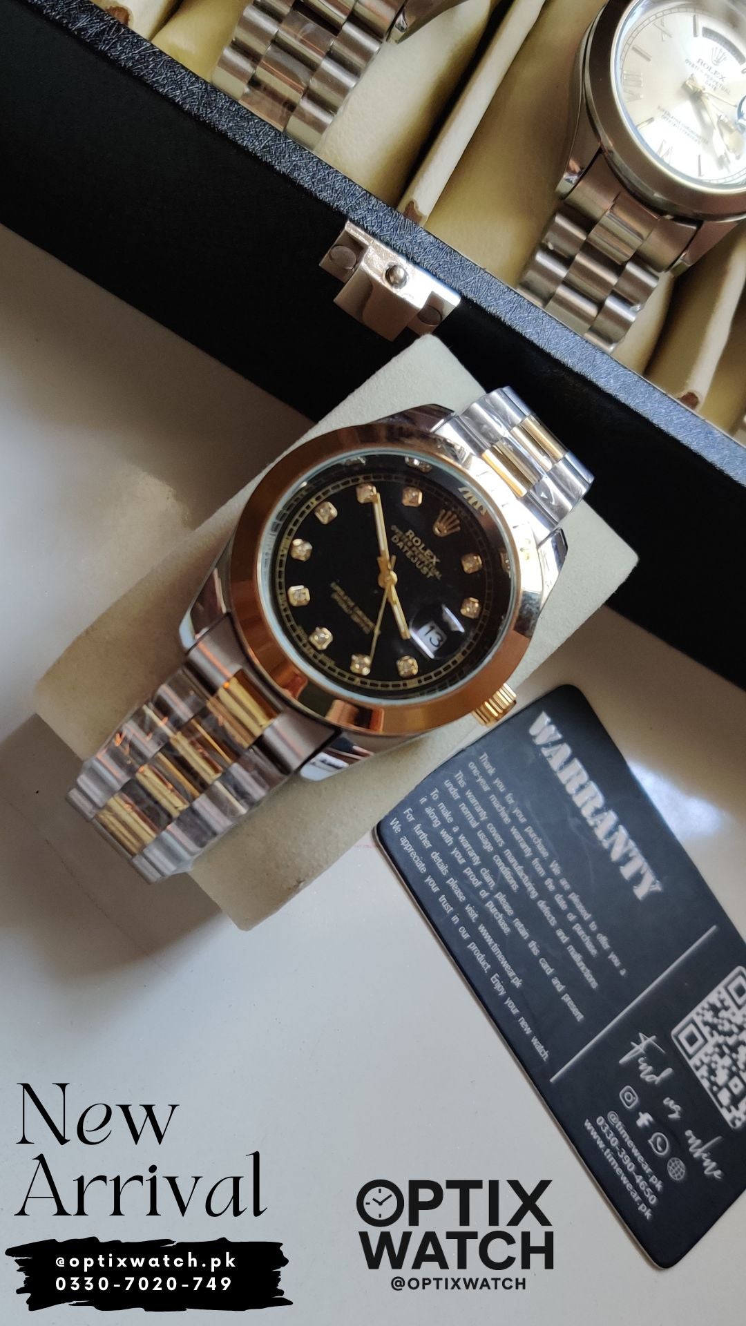 Rolex Gents Cr Golden-BK