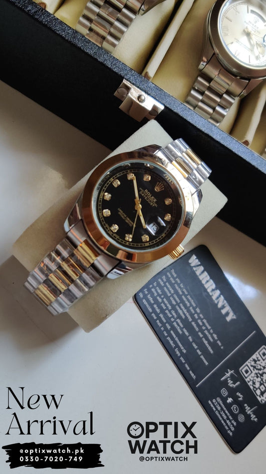 Rolex Gents Cr Golden-BK