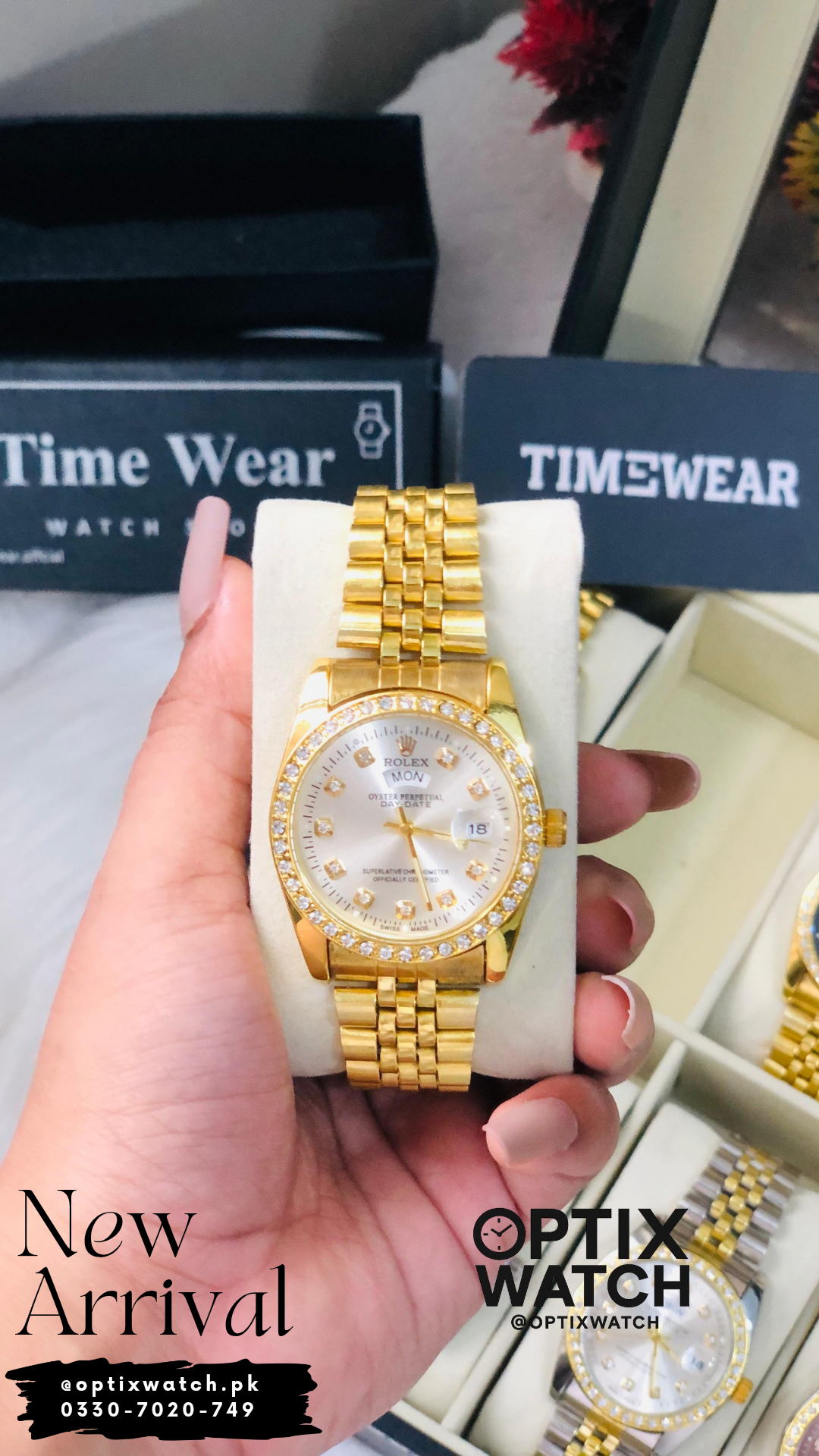 Rolex Gents & Ladies  Day Date 36-mm (G-WH)+ Rolex Box + Warranty