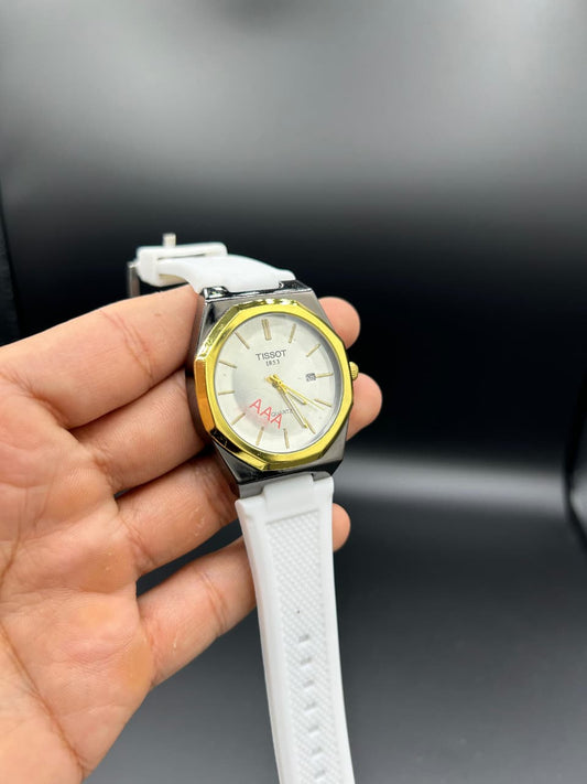 Gents Tissot Strap WH-BK-GWH