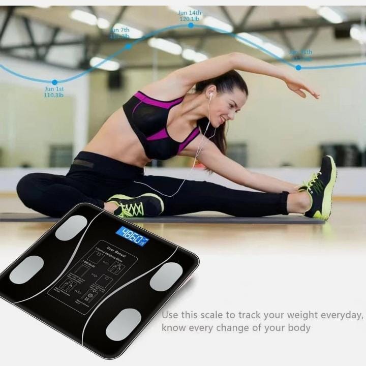 Smart Scale For Body Weight,Tempered Glass Upto 180KG PK