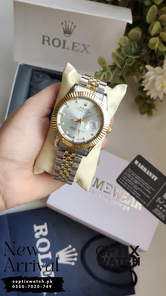 Rolex Gents Date Kan(TTG-WH)+Warranty+ Rolex box