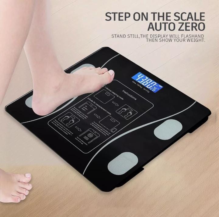 Smart Scale For Body Weight,Tempered Glass Upto 180KG PK