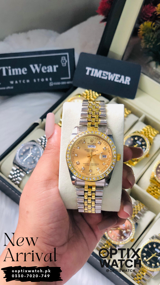 Rolex Gents & Ladies  Day Date 36-mm (TTG)+ Rolex Box + Warranty