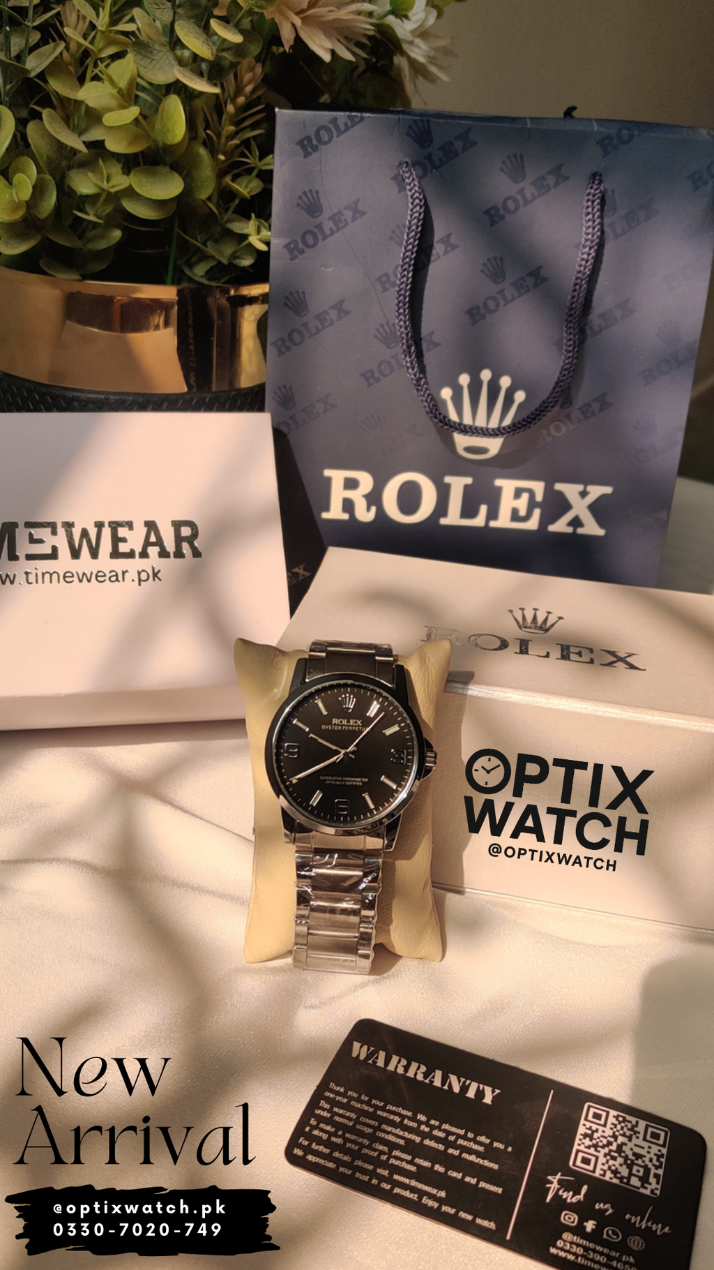 Rolex Gents Numeric BL-02+Rolex Premium Box