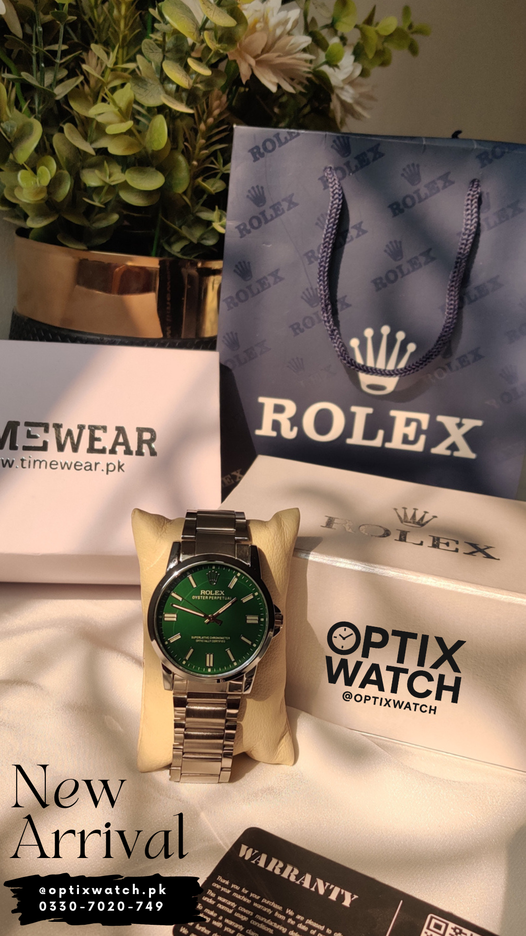 Rolex Gents BL-02(Green)+Rolex Premium Box