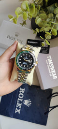 Rolex Gents GMT TT(Black & Green)Black Dial With Premium Box