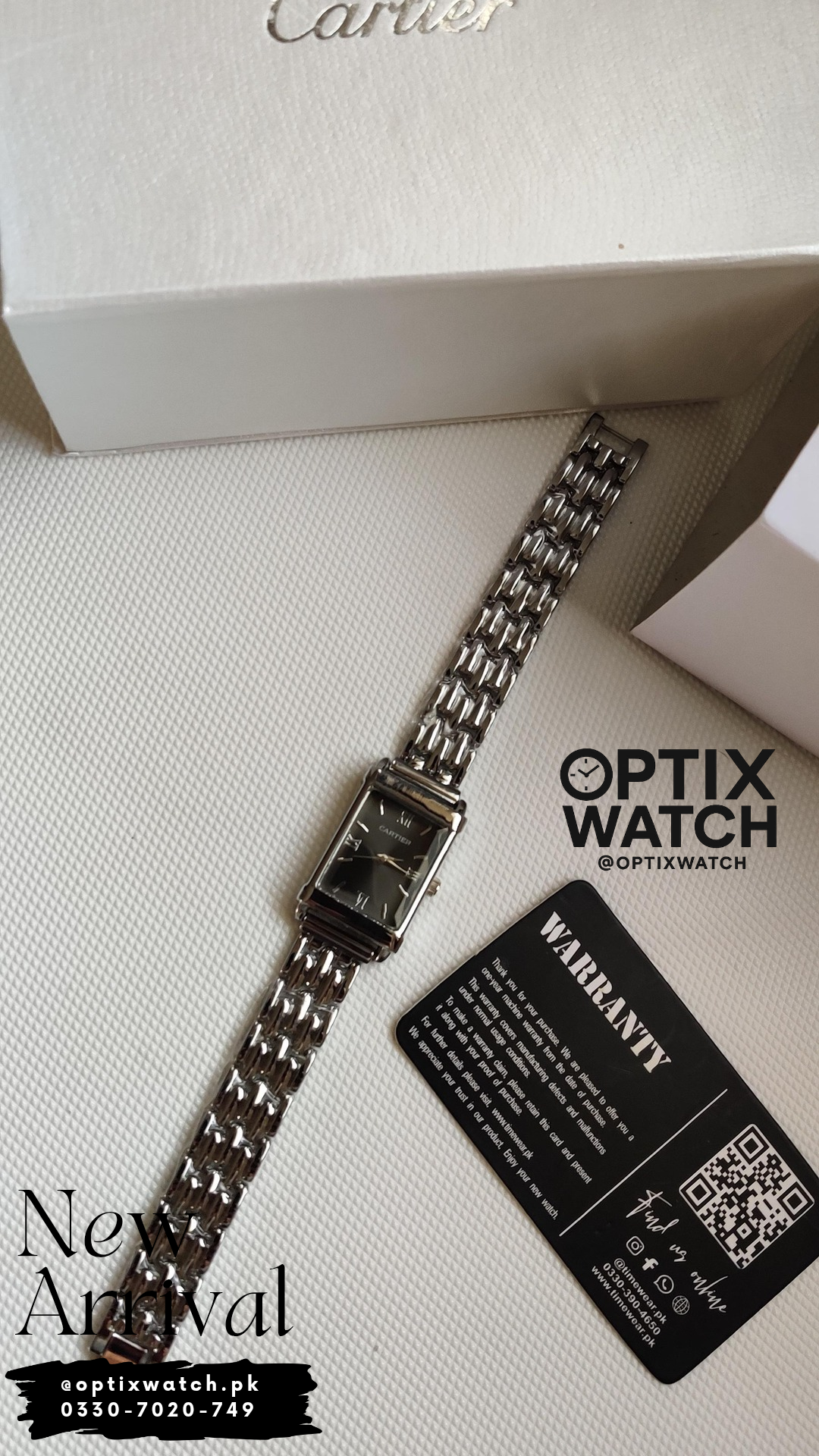 Cartier Ladies Watch Roman (S-BK) + Premium Box