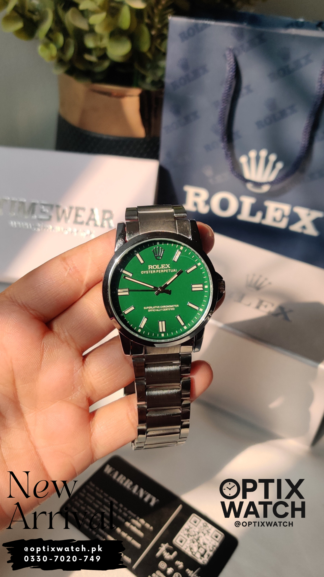 Rolex Gents BL-02(Green)+Rolex Premium Box
