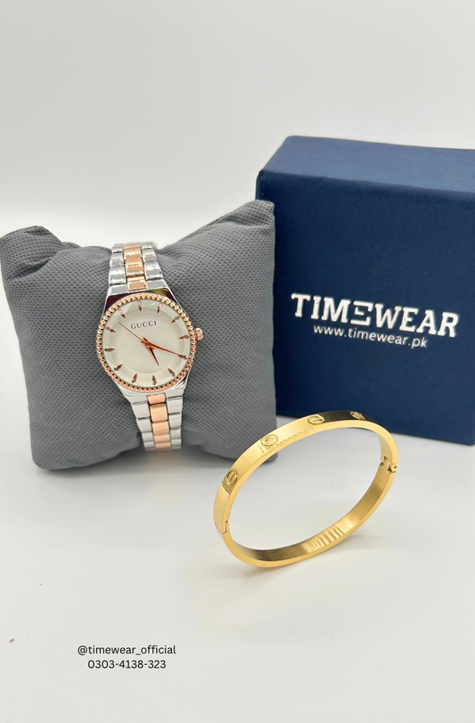 Ladies watch + Bangle