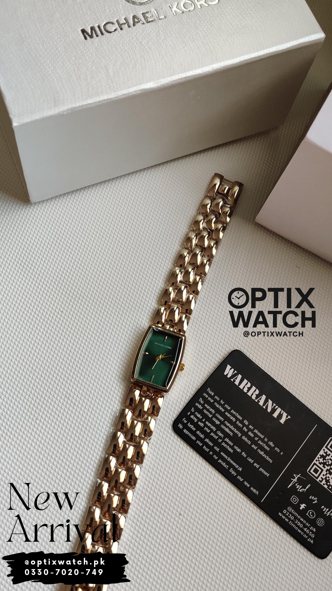 Michael Kors Ladies Watch X(G-GR) + Premium  Michael Kors Box